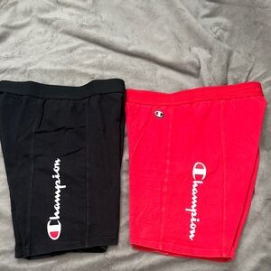 Champion Bike Shorts Bundle - Black & Red